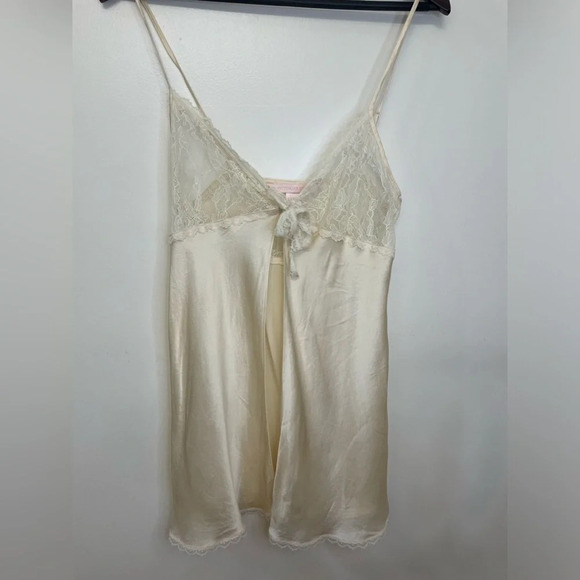 Vintage Victoria Secret Silk|| Camisole Lingerie Baby Doll Open Blouse. - Picture 9 of 10
